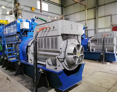 丰都甘泰沼气发电项目配壹号娱乐官网2台850KW/10.5KV6极高压发电机